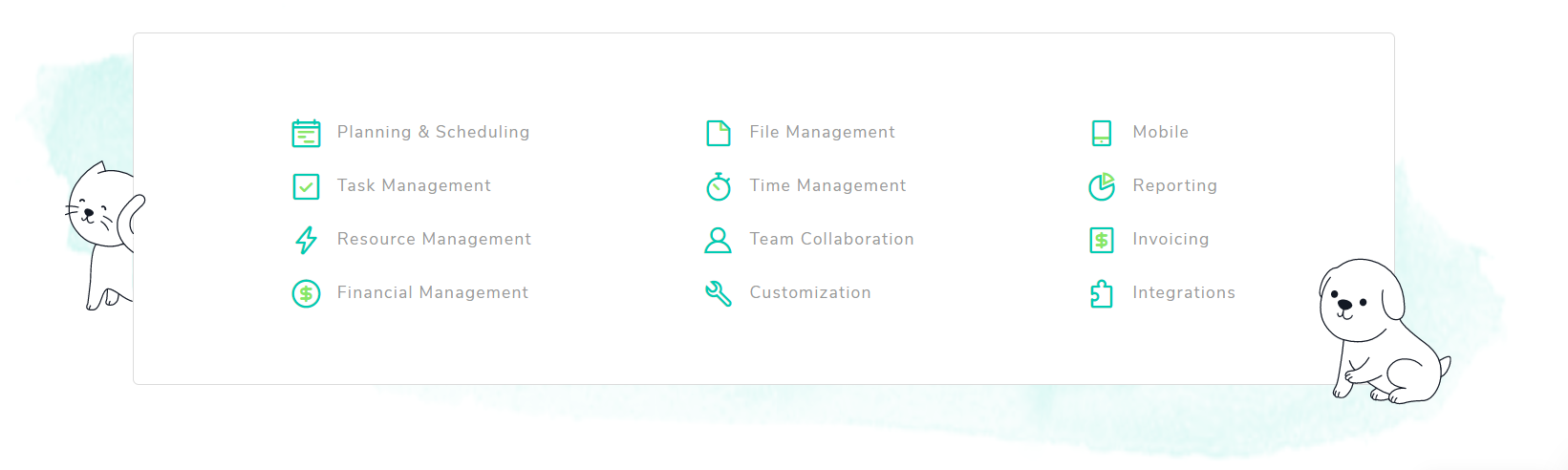 paymo feature list